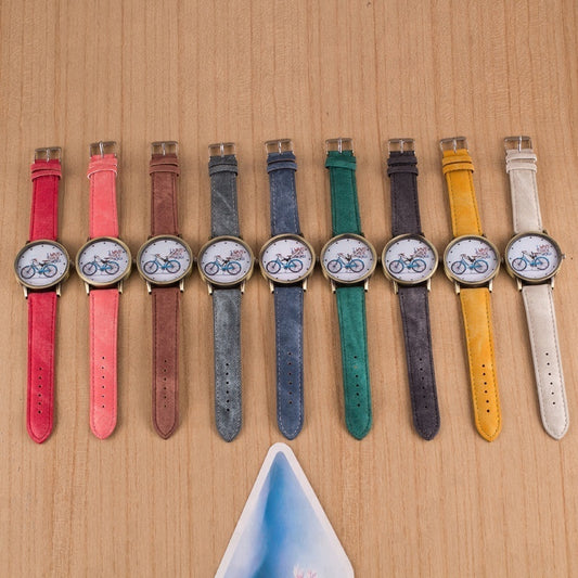 Denim Vintage Watch Bike Ride A Bike