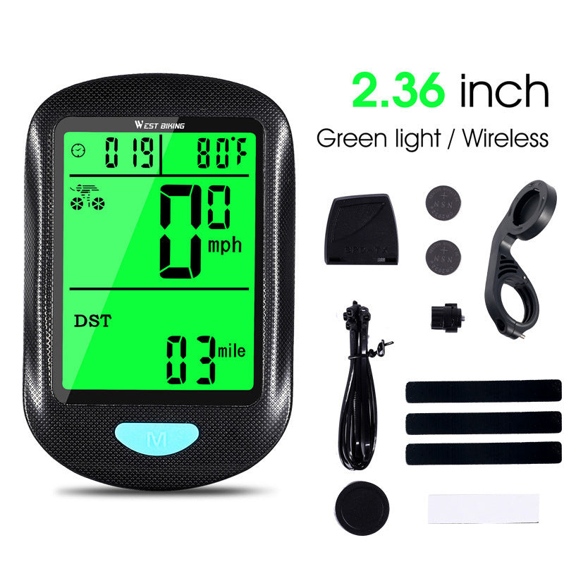 Bicycle Wireless Stopwatch Velometer Cycling Fixture